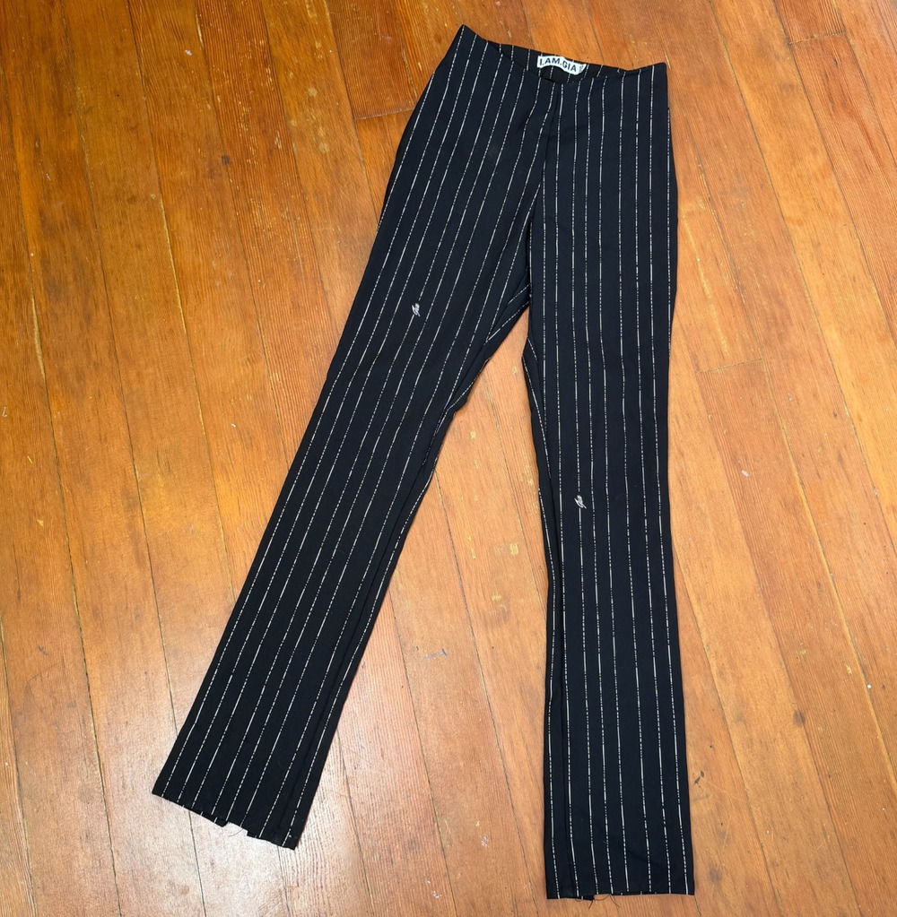 I.AM.GIA Mira Y2K Pinstripe High-Rise Flare Trousers XXS